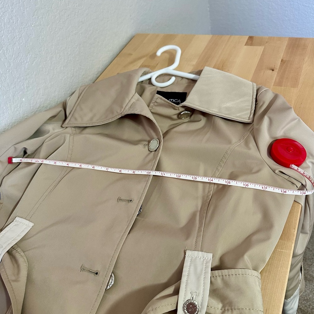 Nautica Classic Tan Trench Coat - Picture 8 of 9